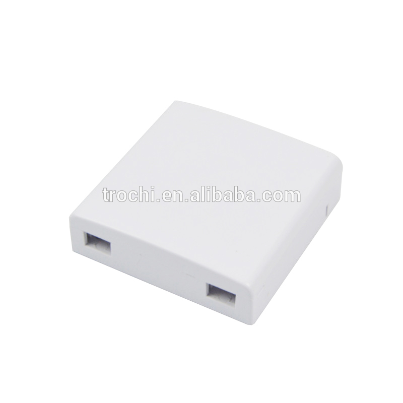 Indoor wall mouted 4 core fiber wall outlet optical socket FTTH desktop